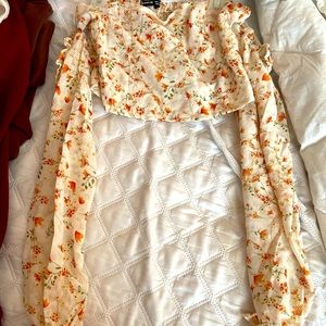 Off the shoulder floral top
